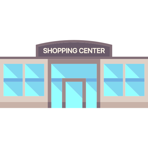 Shopping center Special Flat icon