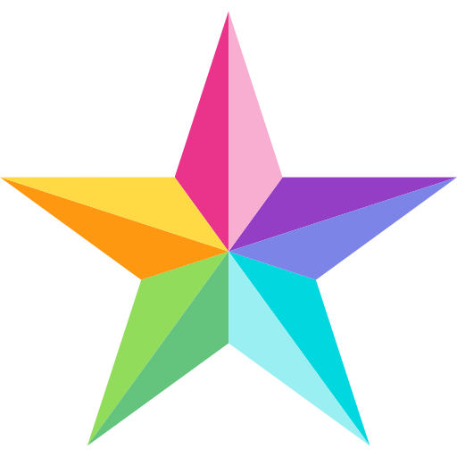 star Basic Straight Flat icon