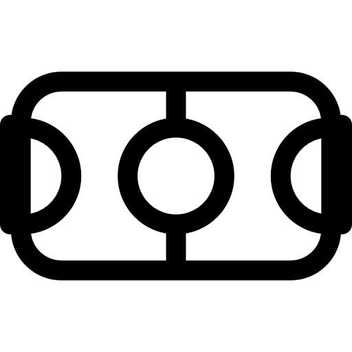 축구 필드 Basic Rounded Lineal icon