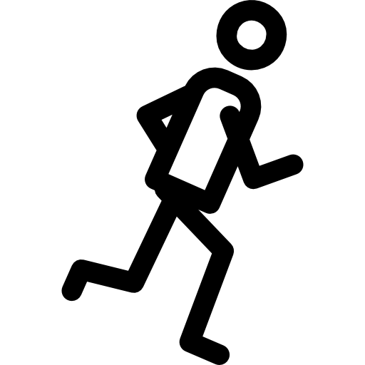 corriendo Basic Rounded Lineal icono