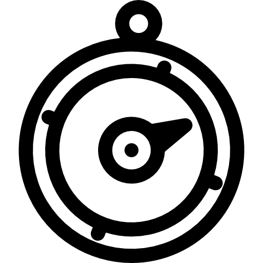 kompas Basic Rounded Lineal ikona