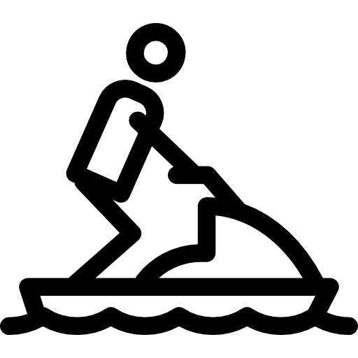 Гидроцикл Basic Rounded Lineal иконка