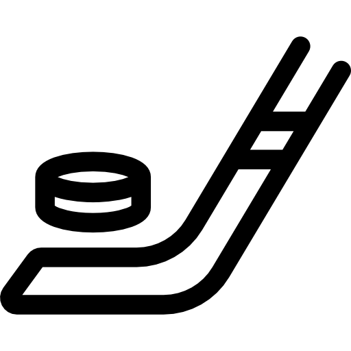 hockey Basic Rounded Lineal icona