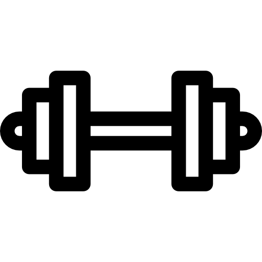 Dumbbell Basic Rounded Lineal icon