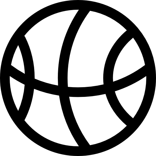 baloncesto Basic Rounded Lineal icono