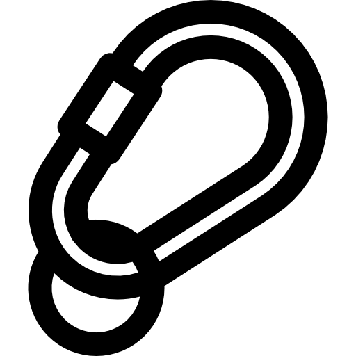 Carabiner Basic Rounded Lineal icon