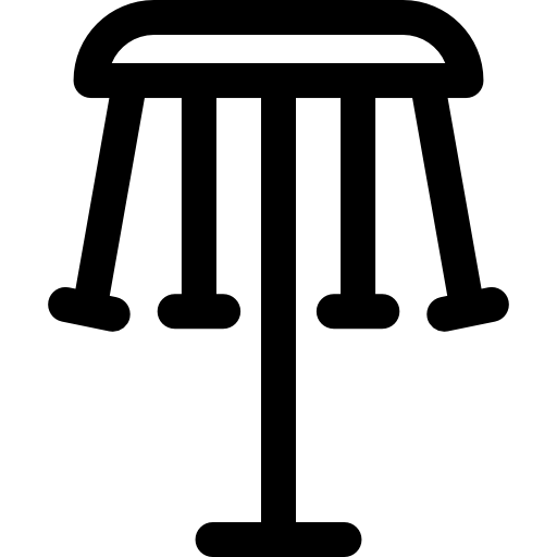 silla giratoria Basic Rounded Lineal icono