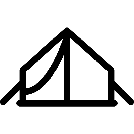 Палатка Basic Rounded Lineal иконка