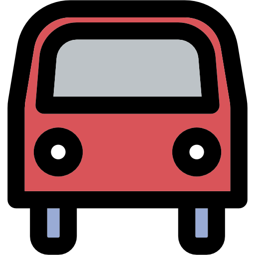 bus Curved Lineal color icon