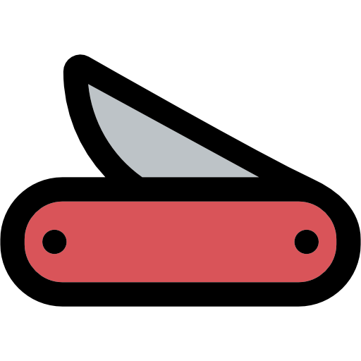 coltellino svizzero Curved Lineal color icona