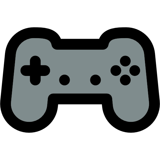 ゲームパッド Curved Lineal color icon
