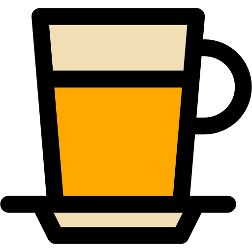 お茶 Curved Lineal color icon