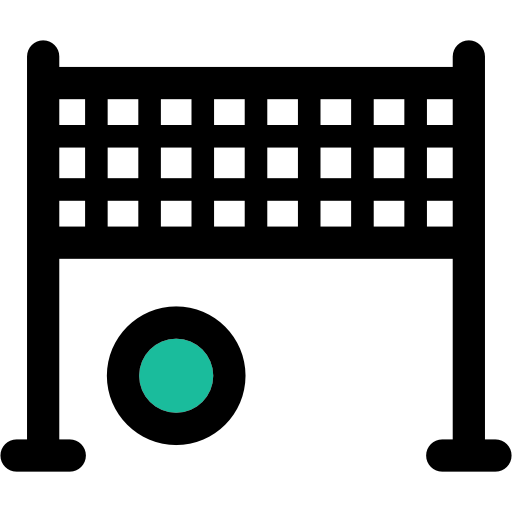 Волейбол Curved Lineal color иконка