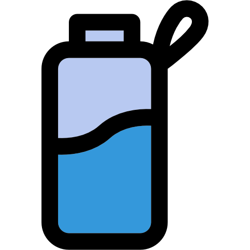 bouteille d'eau Curved Lineal color Icône