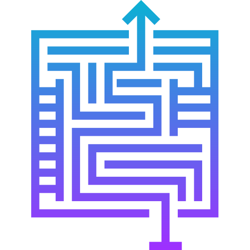 labirynt Meticulous Gradient ikona