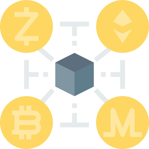 Cryptocurrency Linector Flat icon