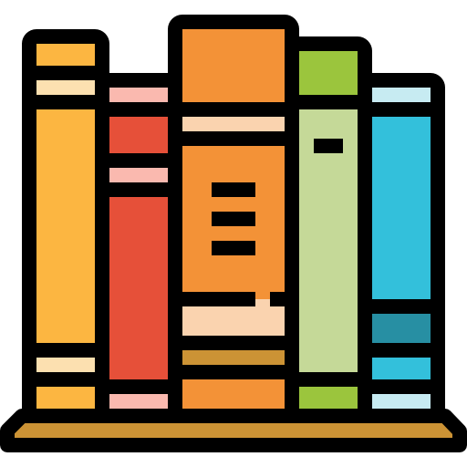Bookshelf Linector Lineal Color icon