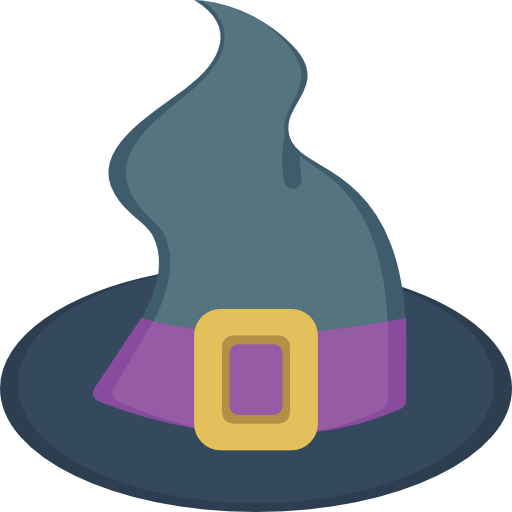 sombrero de bruja Basic Miscellany Flat icono