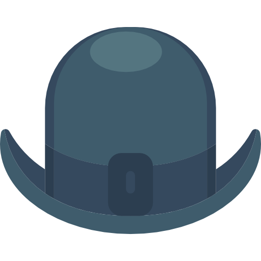 Bowler hat Basic Miscellany Flat icon