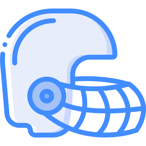 casco da hockey Basic Miscellany Blue icona