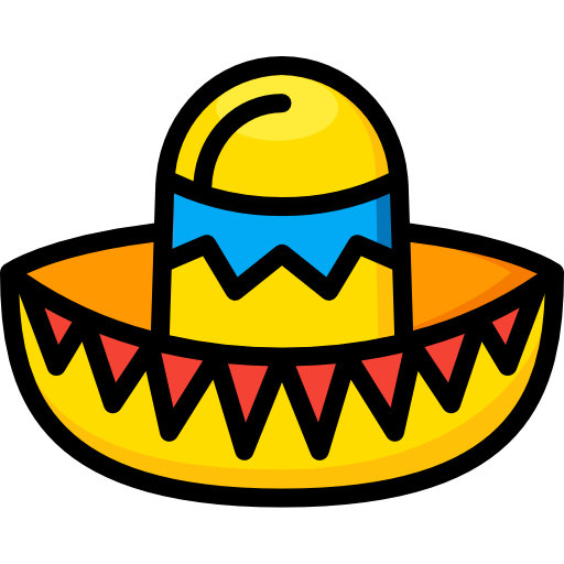 meksykański kapelusz Basic Miscellany Lineal Color ikona