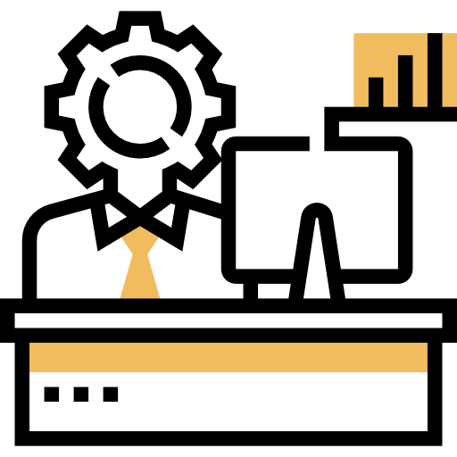 Analysis Meticulous Yellow shadow icon