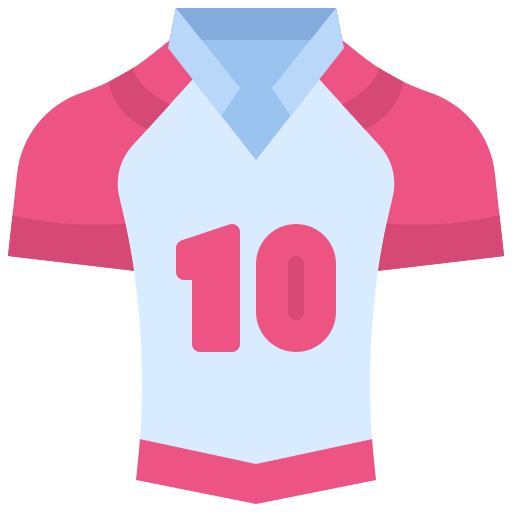 maglia da rugby Generic color fill icona