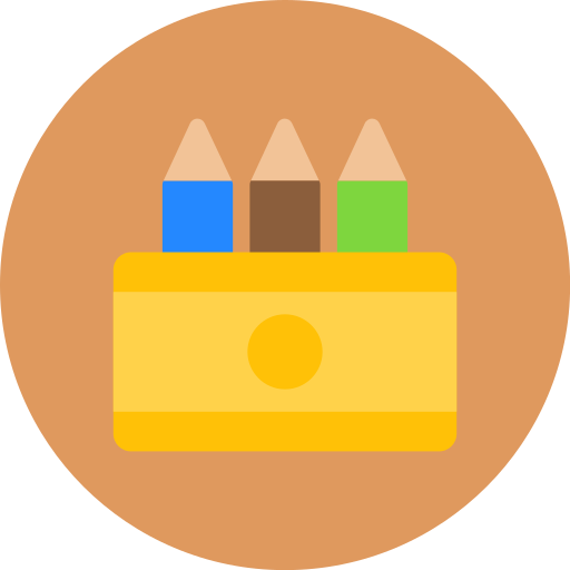 Colored pencil Generic color fill icon