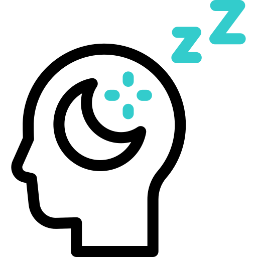 자고 있는 Basic Accent Outline icon