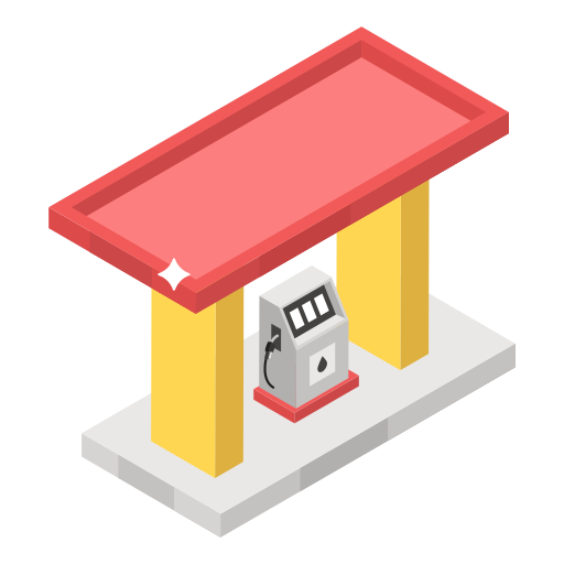 Gas station Generic Isometric icon