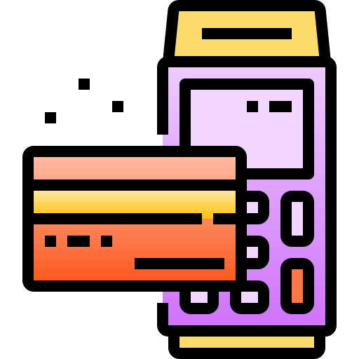 tarjeta de crédito Linector Lineal Color Gradient icono