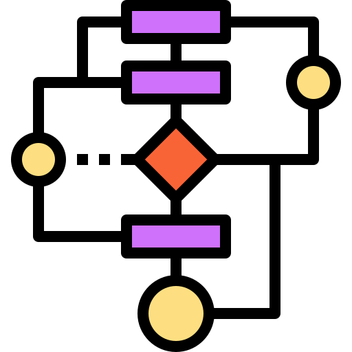 algoritmo Linector Lineal Color icona