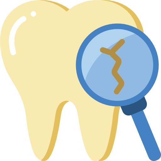 Сломанный зуб Basic Miscellany Flat иконка
