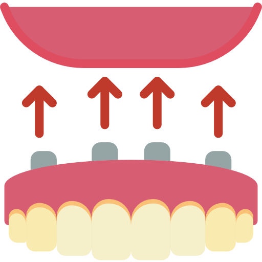 Dentures Basic Miscellany Flat icon