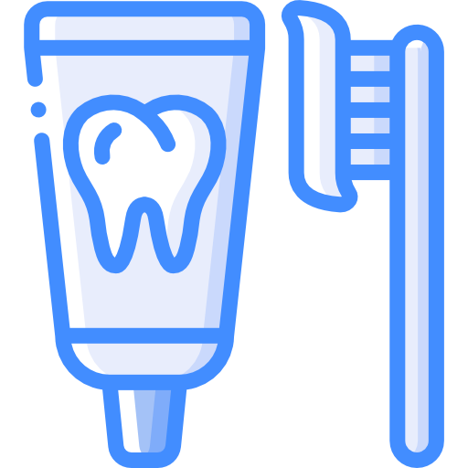 escova de dente Basic Miscellany Blue Ícone