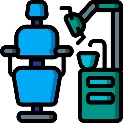 silla de dentista Basic Miscellany Lineal Color icono
