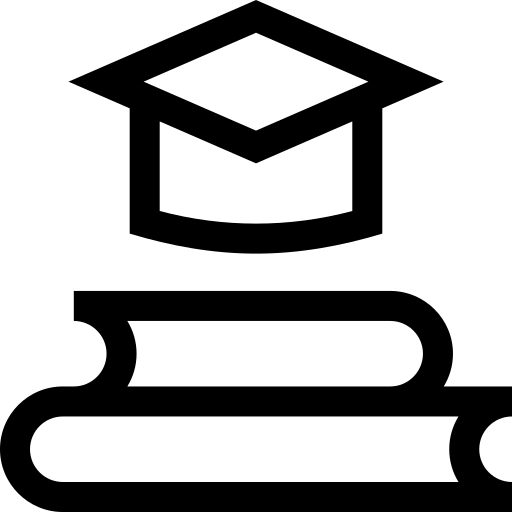 edukacja Basic Straight Lineal ikona