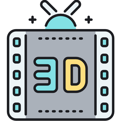 3dフィルム Flaticons Lineal Color icon