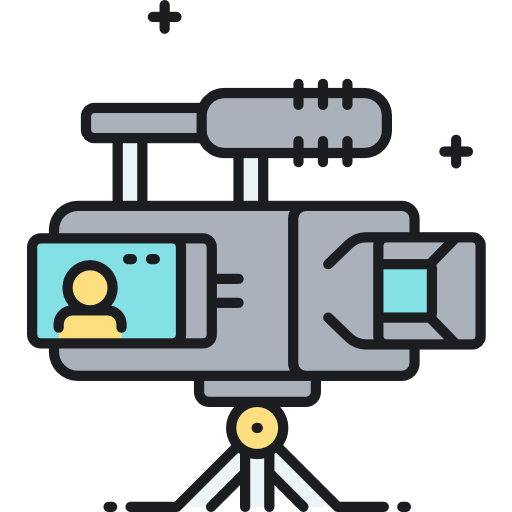 Camcorder Flaticons Lineal Color icon
