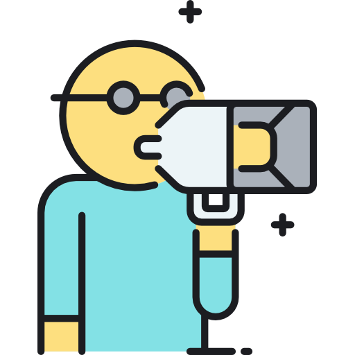 Film director Flaticons Lineal Color icon