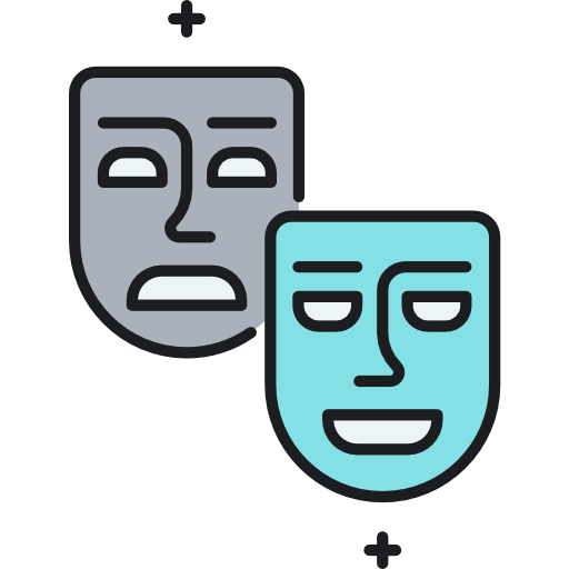 theater Flaticons Lineal Color icon