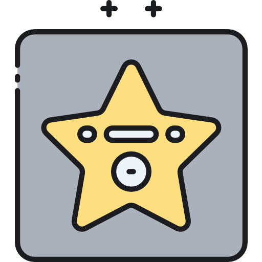 walk of fame Flaticons Lineal Color icon
