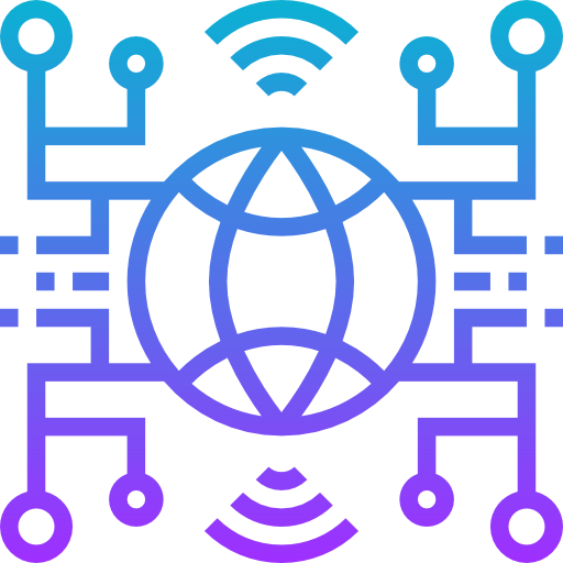 Network Meticulous Gradient icon