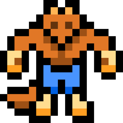 hombre-lobo Pixel Linear color icono
