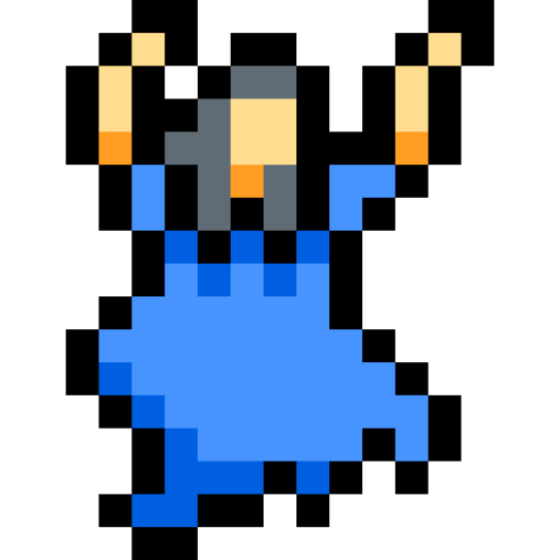 Woman monster Pixel Linear color icon