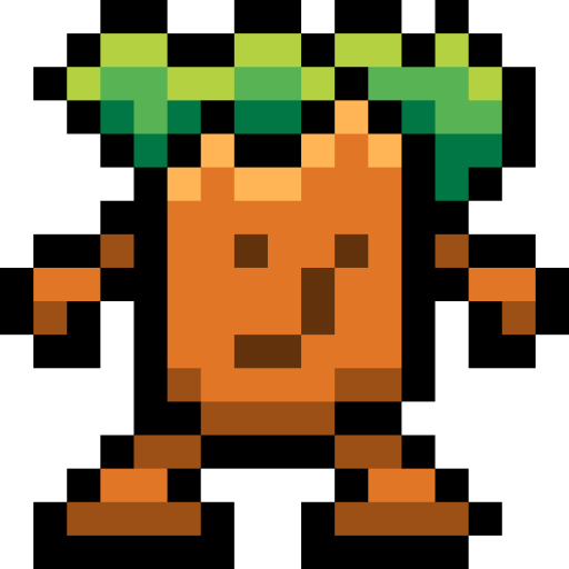 Tree monster Pixel Linear color icon