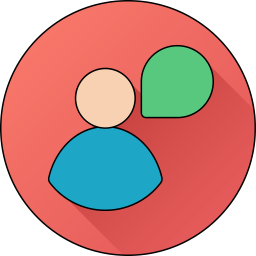 チャットバブル Generic gradient lineal-color icon
