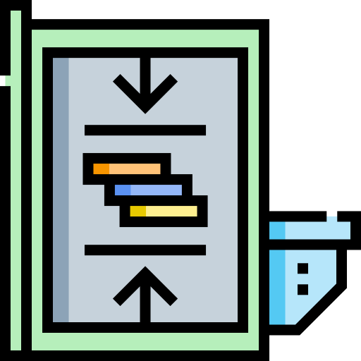 müllpresse Detailed Straight Lineal color icon