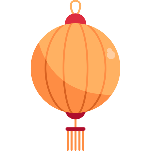 Китайский фонарь Generic color fill иконка