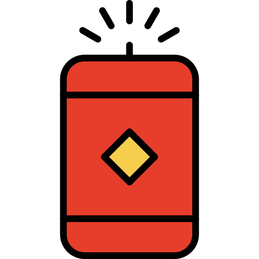 Firecracker Generic color lineal-color icon